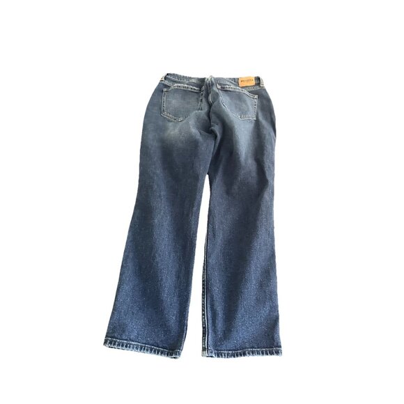 Hollister Curvy High-Rise Mom Jean Light Wash Distressed Blue Denim 29x27 - Picture 2 of 3